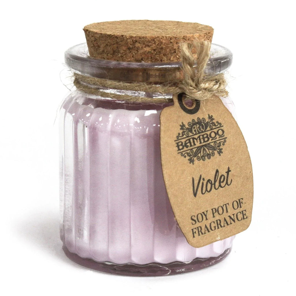 Violet Soy Pot of Fragrance Candles - Bobobiy