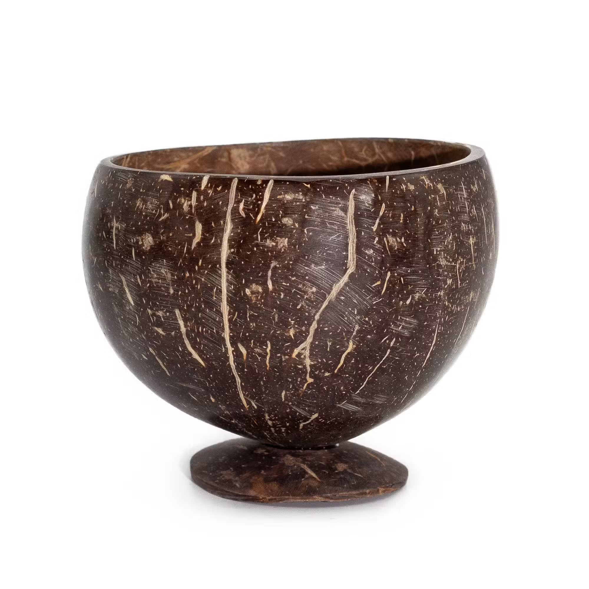 Small Natural Coconut Bowl on Stand