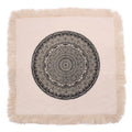 Traditional Mandala Cushion - 60x60cm - black - Bobobiy