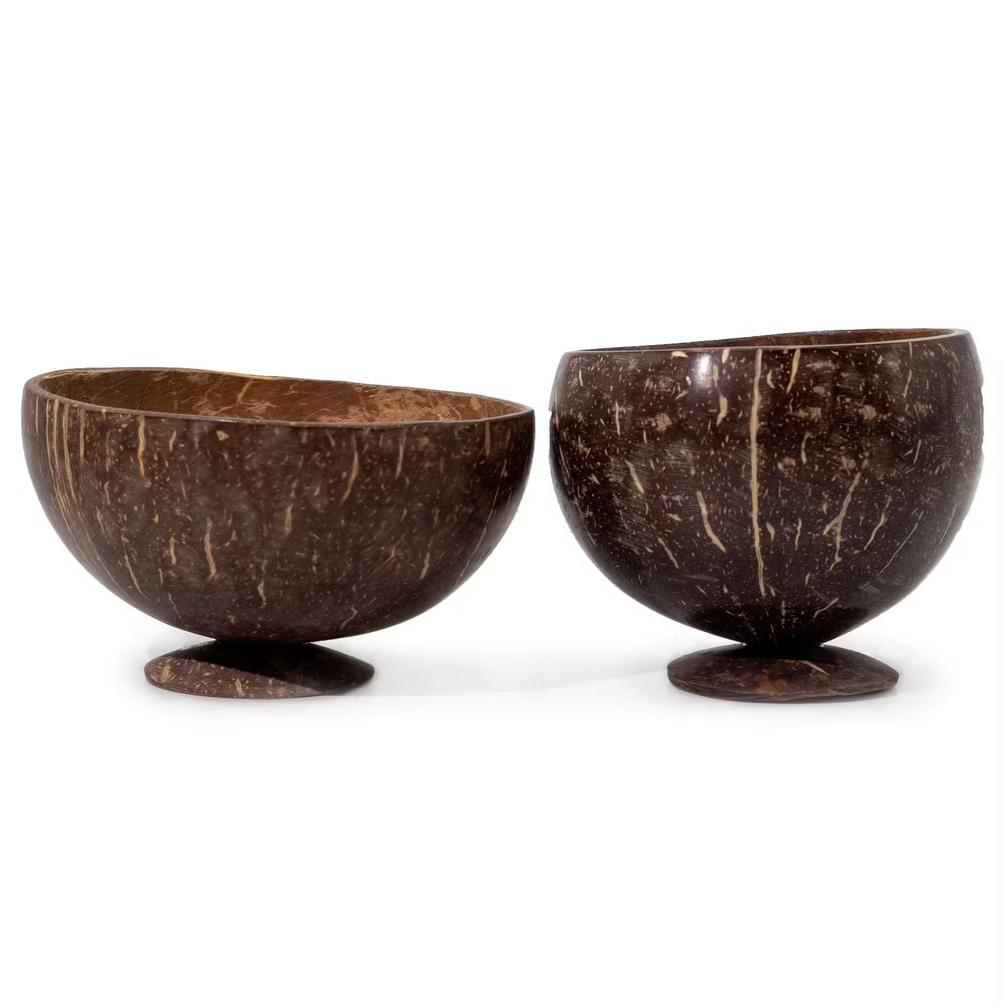 Small Natural Coconut Bowl on Stand