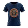 Nomad Sari Stonewashed Cotton T-Shirt - Stay Wild Moon Child - Blue - Medium