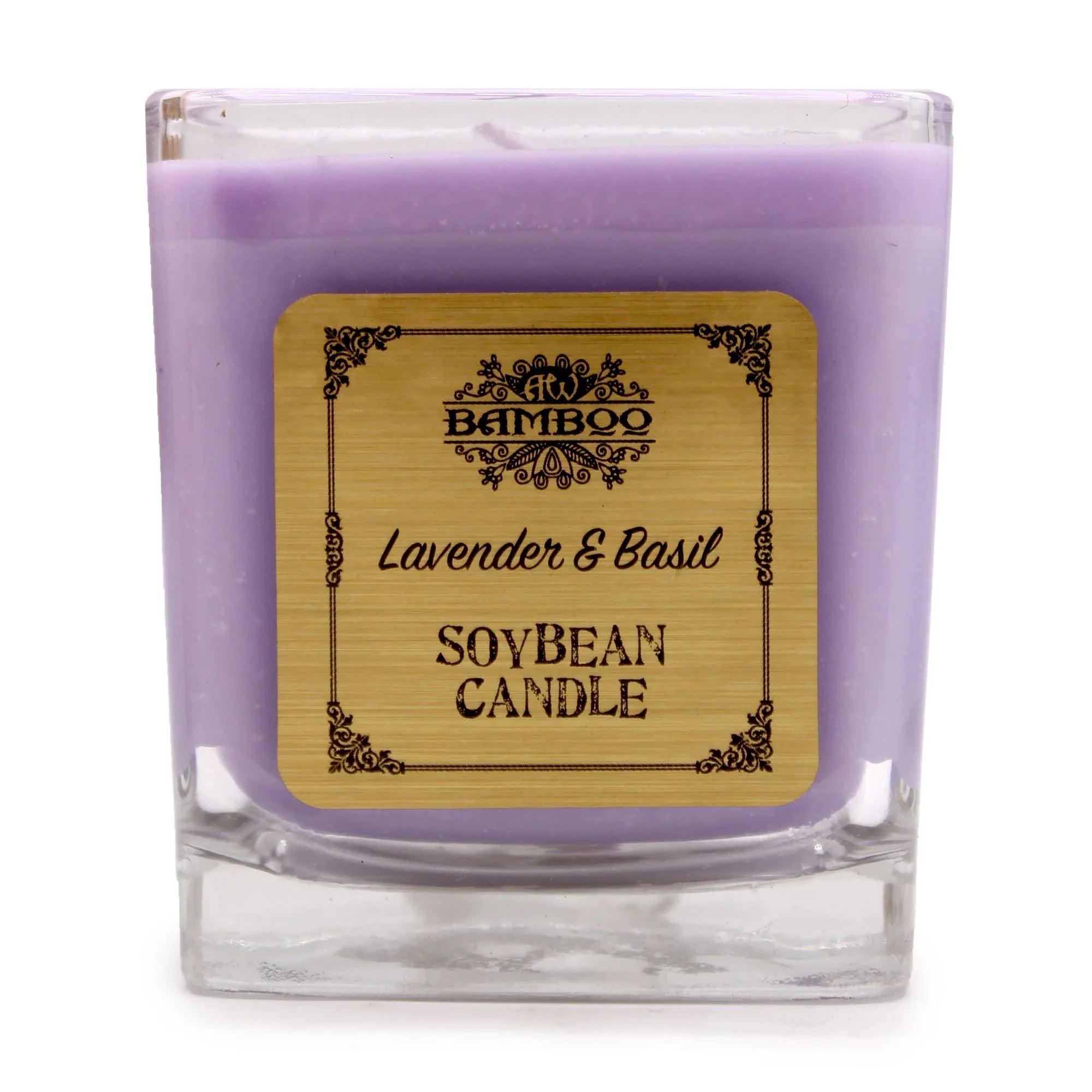 Soybean Jar Candles - Lavender & Basil - Bobobiy