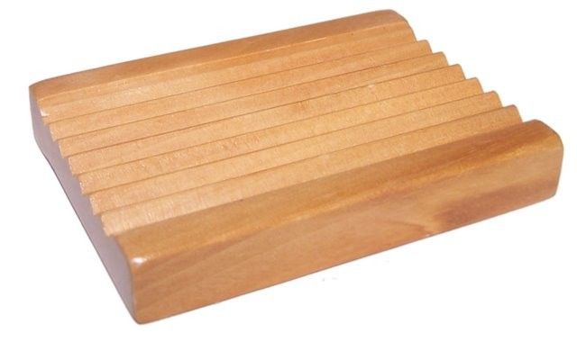 Hemu Wood Soap Dishes - Groovy