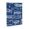 Cotton Bound Notebooks 20x15cm - 96 pages - Indigo Fish - Bobobiy
