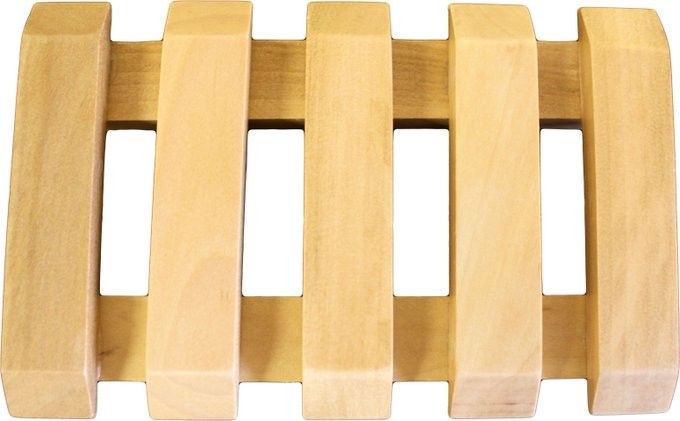 Hemu Wood Soap Dishes - Slotted