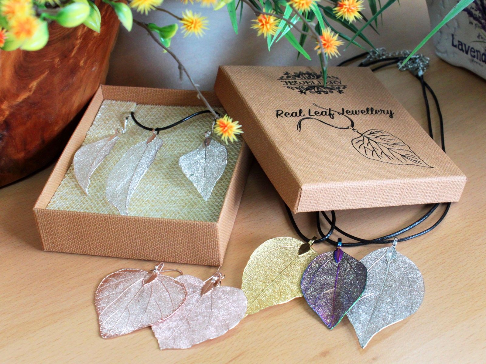 Earrings - Festive Fir Leaf - Gold