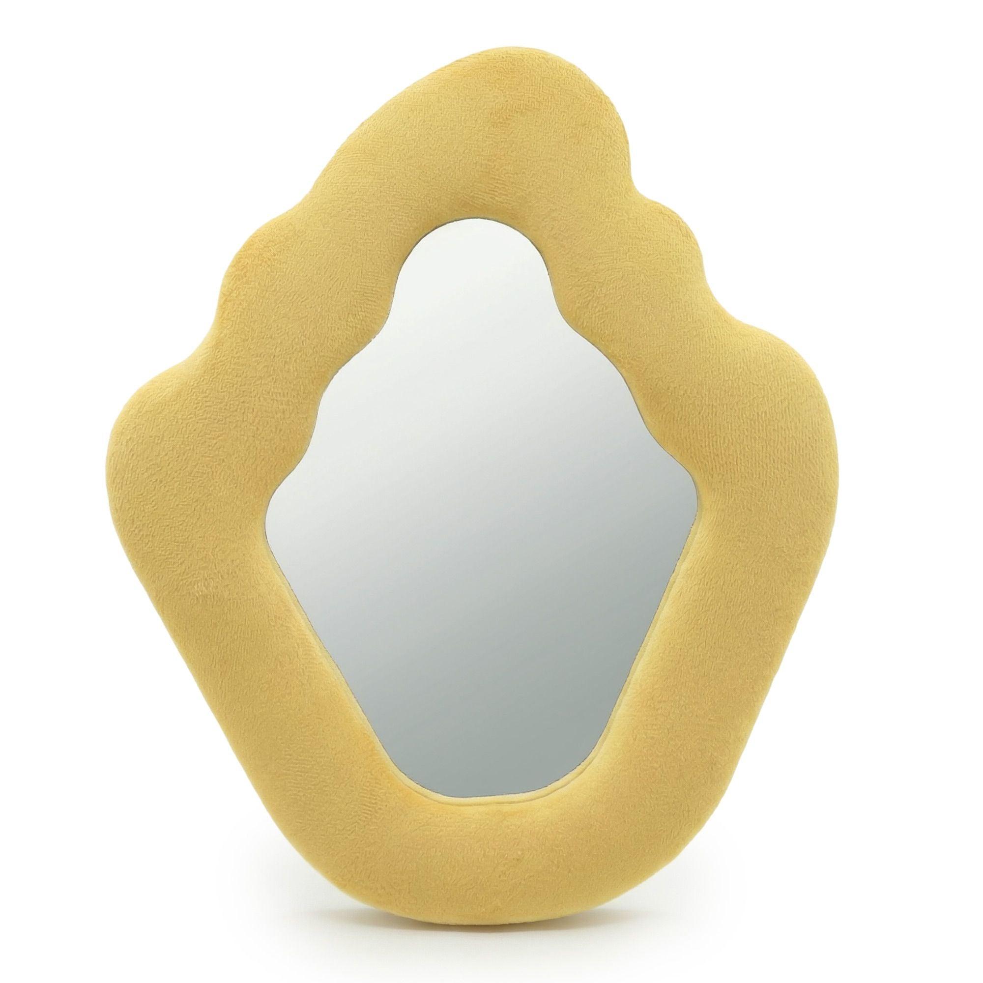 Soft Squiggly Mirror – Flame – Marigold (23x27.5x2.3cm)