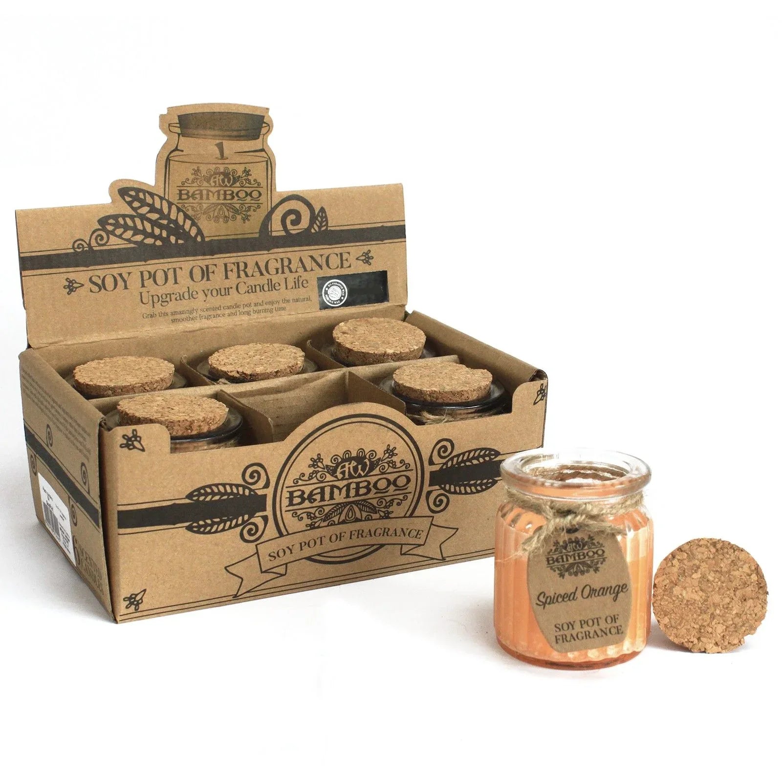 Spiced Orange Soy Pot of Fragrance Candles - Bobobiy