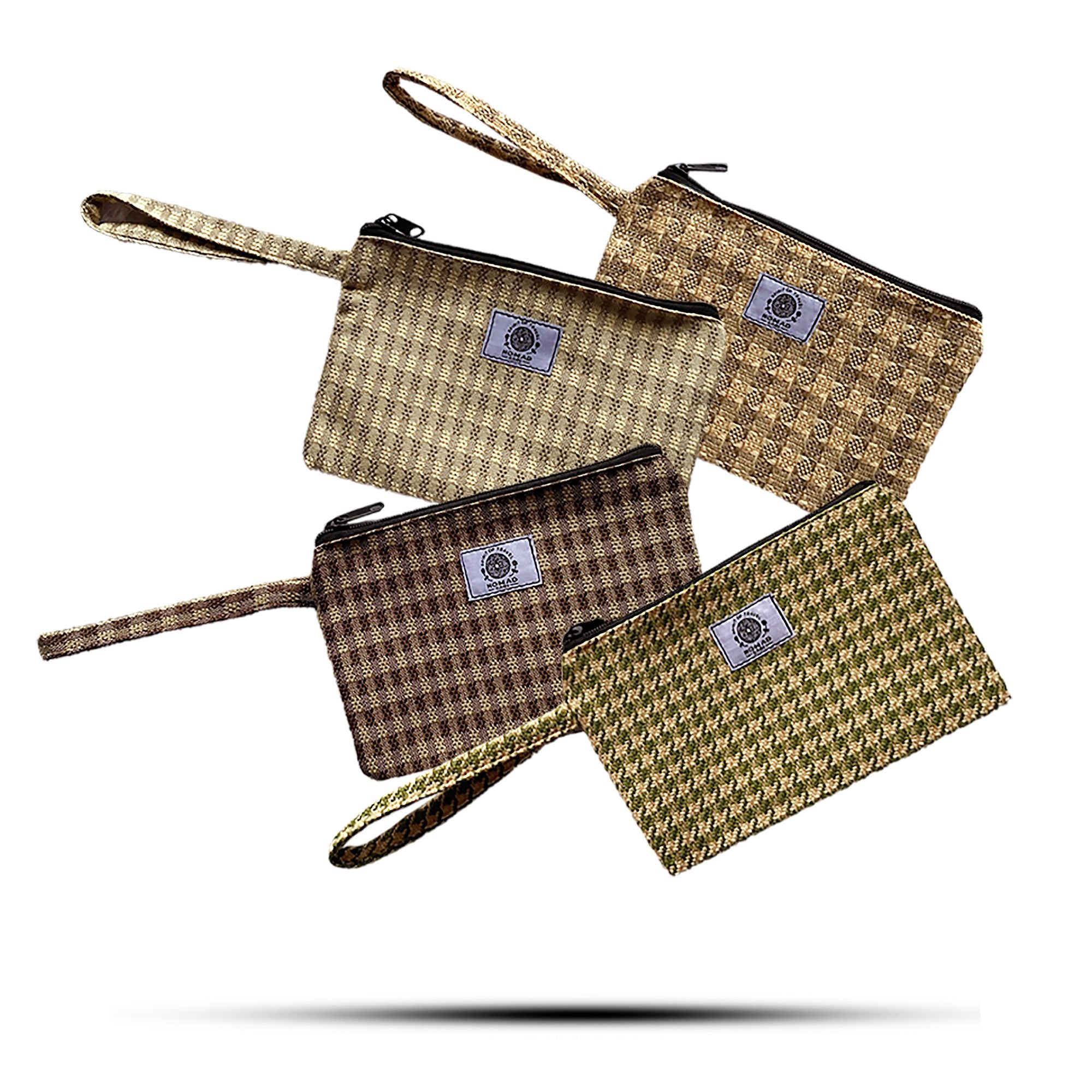 Soft & Natural Handy Gift Pouches & Loop - (assorted materials) -20x13cm