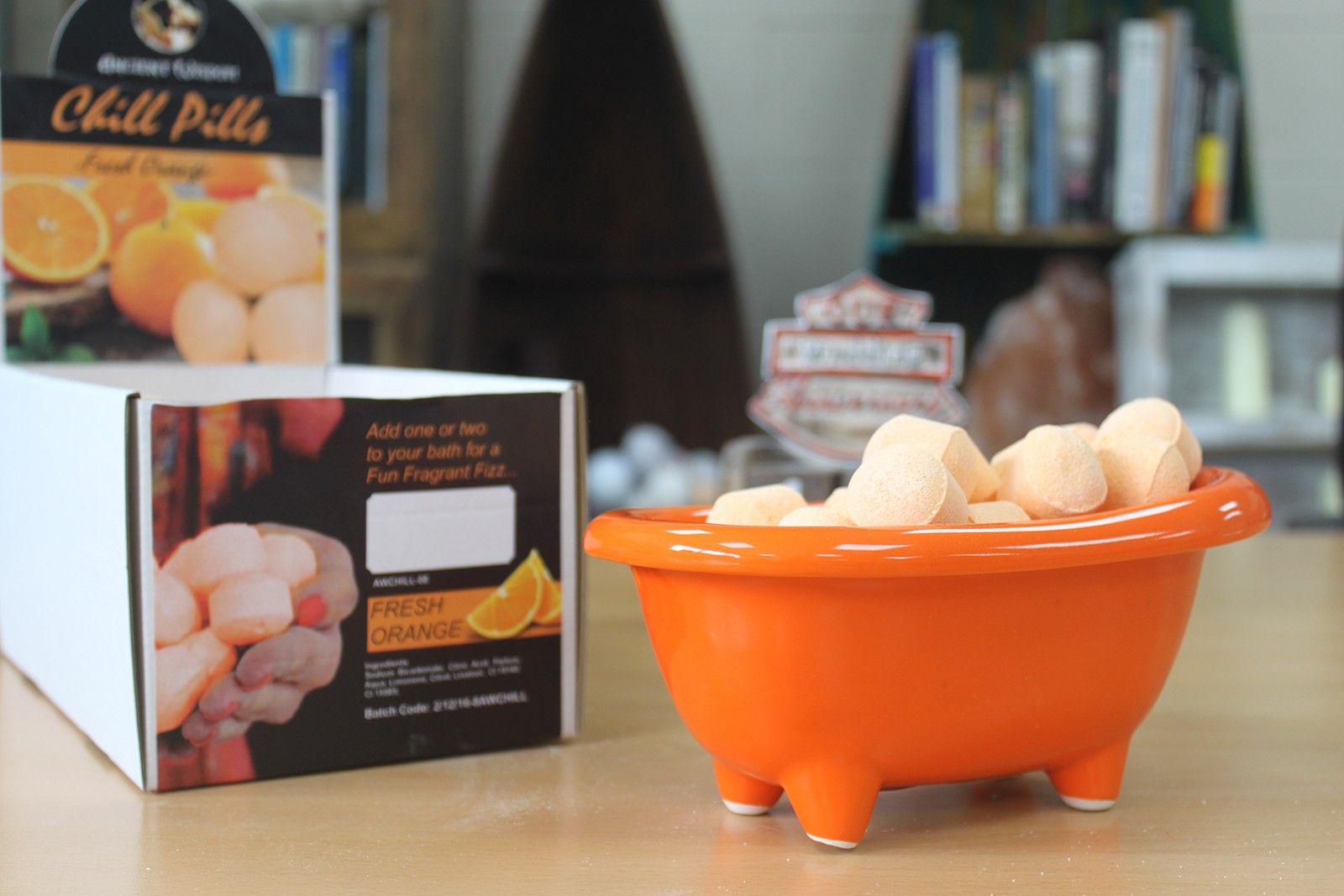 Ceramic Mini Bath - Orange