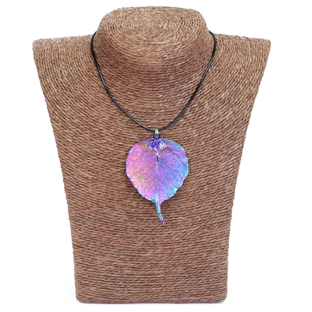 Lotus Leaf Rainbow Necklace