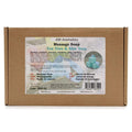 Massage soap in cardboard box with label for tea tree & aloe vera