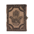 Hamsa - Esoteric Notebook - Antique Grey - 200 pages Stich Edge- 17.5x12.5x3cm - Bobobiy