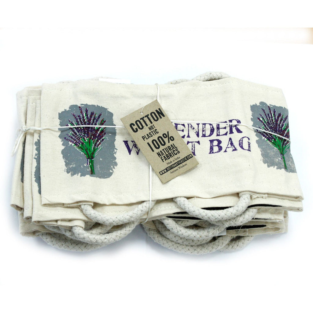 Cotton Wheat Bag with Rope Handles - Floral Patterns