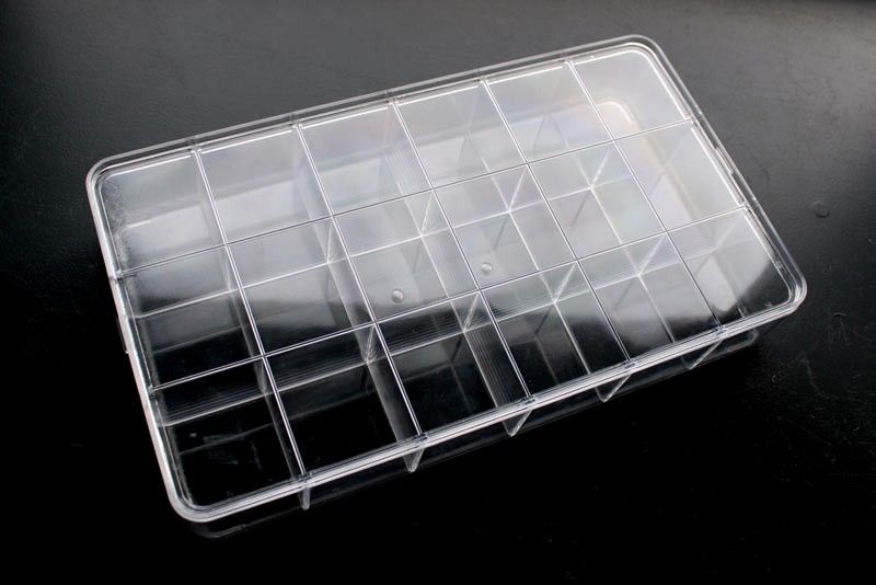 Crystal Compartment Box - 18 Box