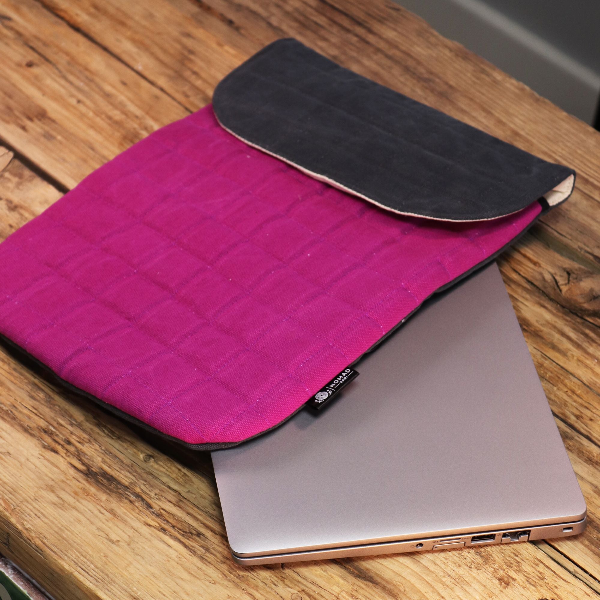 Laptop Padded Pouch - Purple Haze - 14oz Stonewash