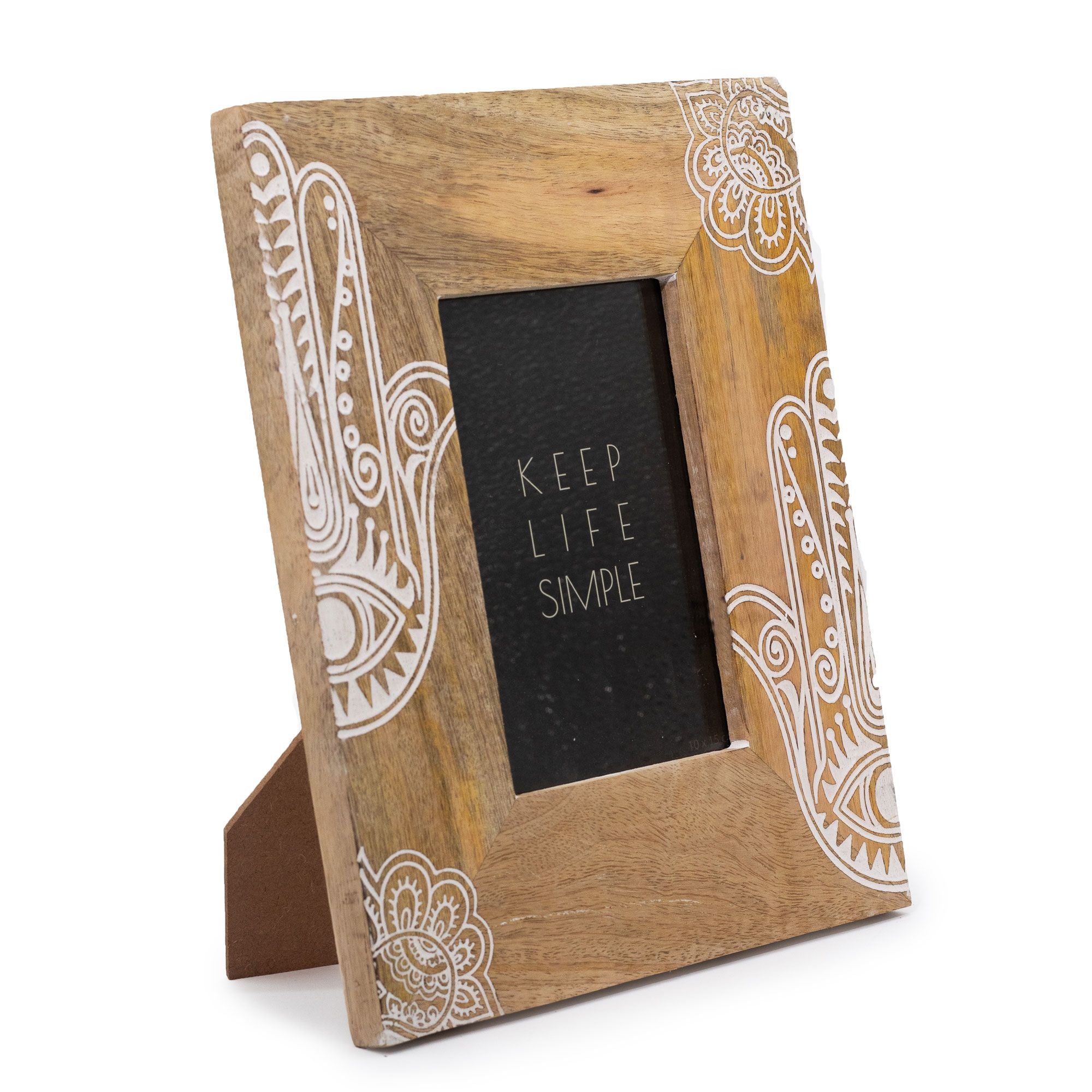 Med Mango Wood Picture Frame (for 10x15cm) 26x20x2cm - Hansa - White