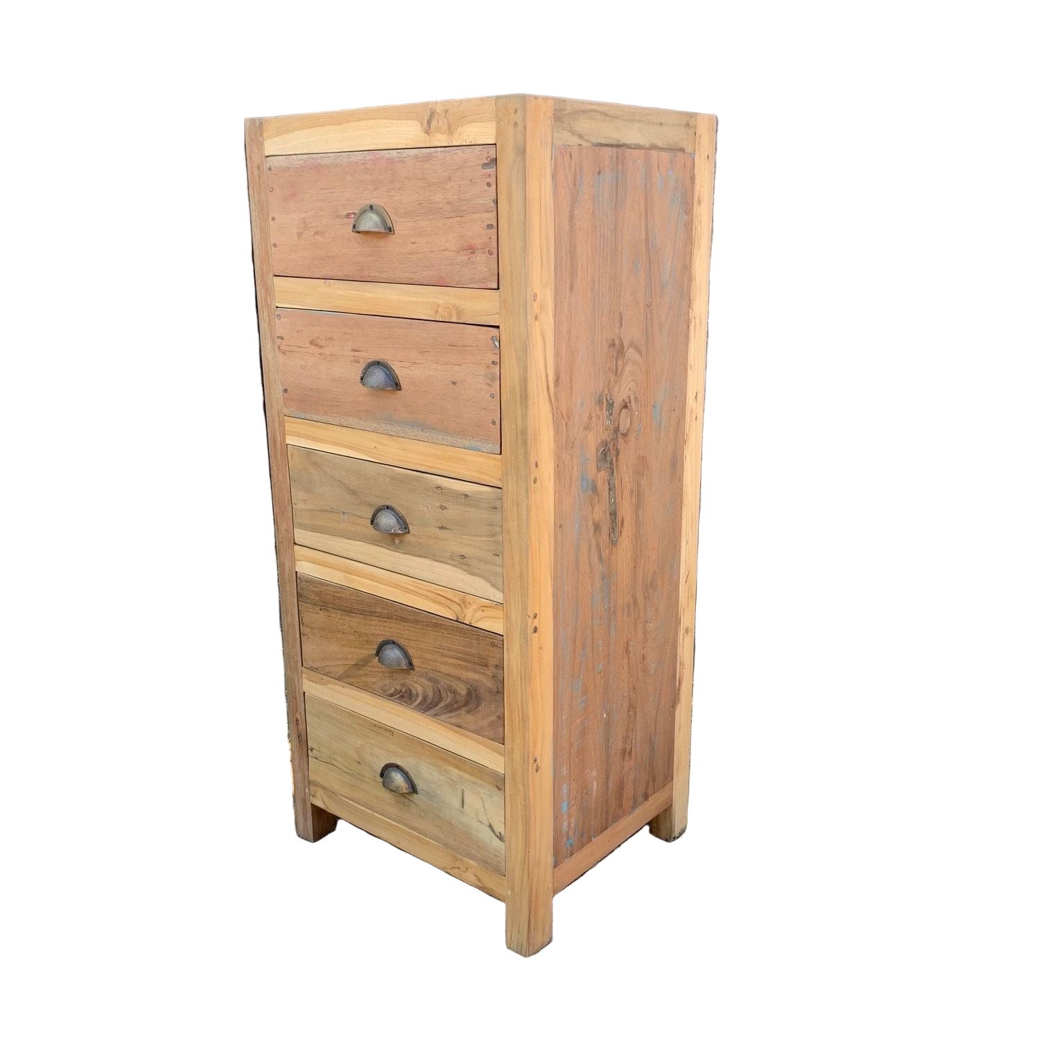 Tall set of 5 Draws - Recycled Wood