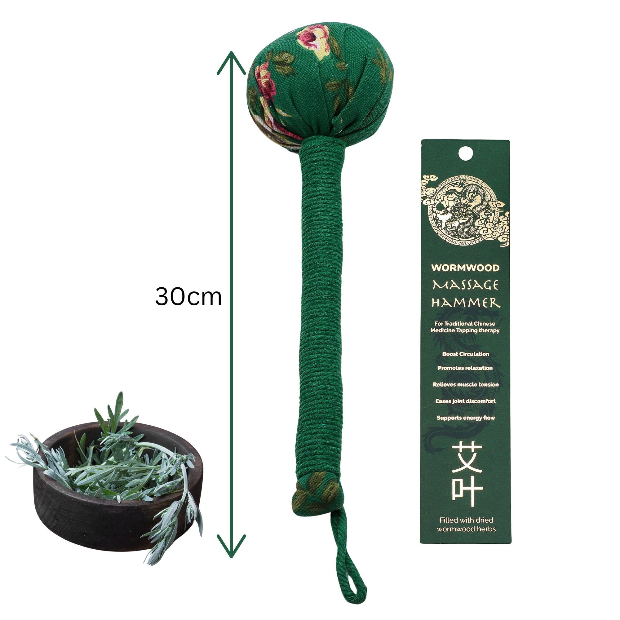 Wormwood Massage Hammer - Green