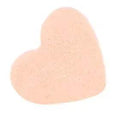 Heart-shaped bath bomb, pastel pink