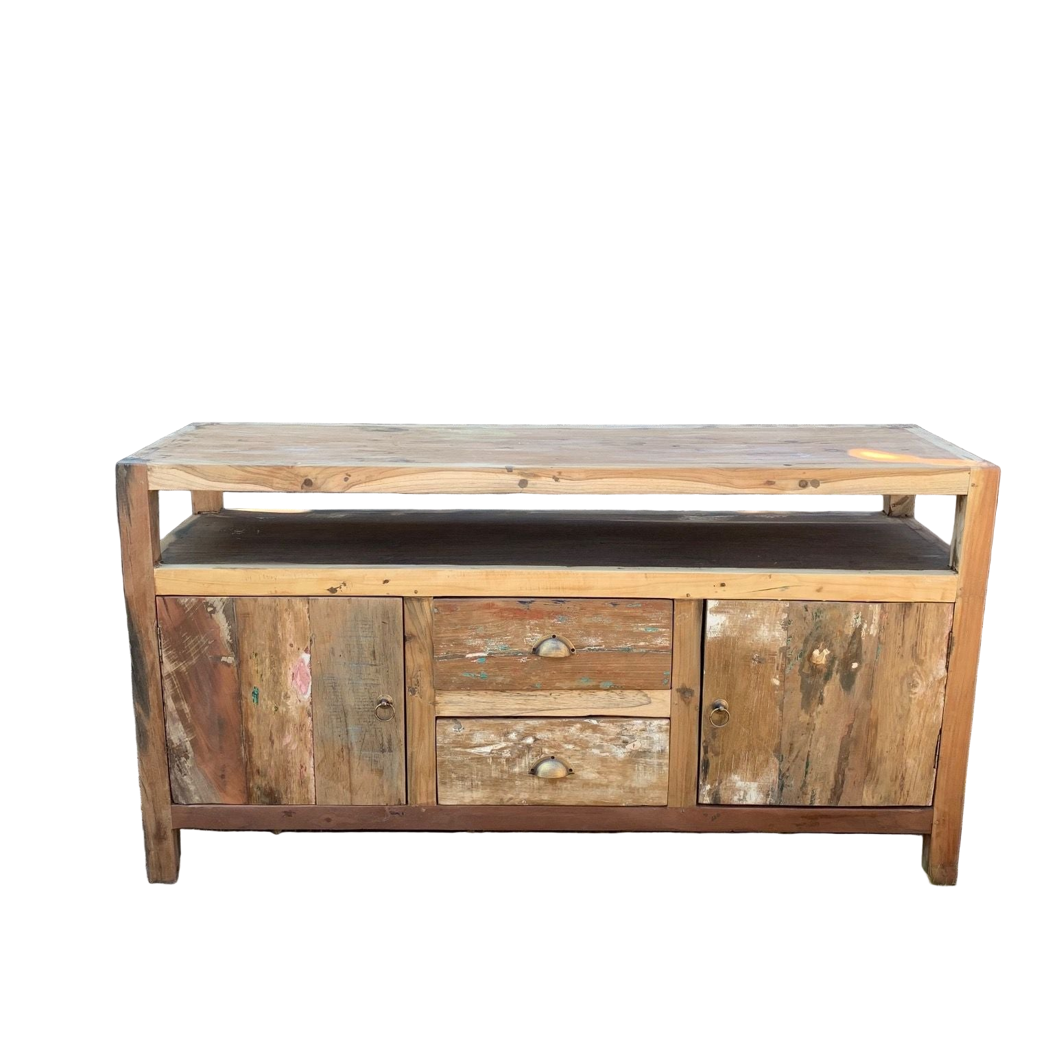 Large TV Stand - Recycled Wood