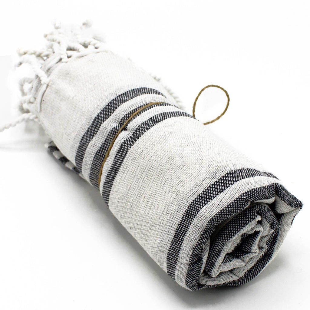 Hammam Spa Towel - Charcoal - 90x170cm