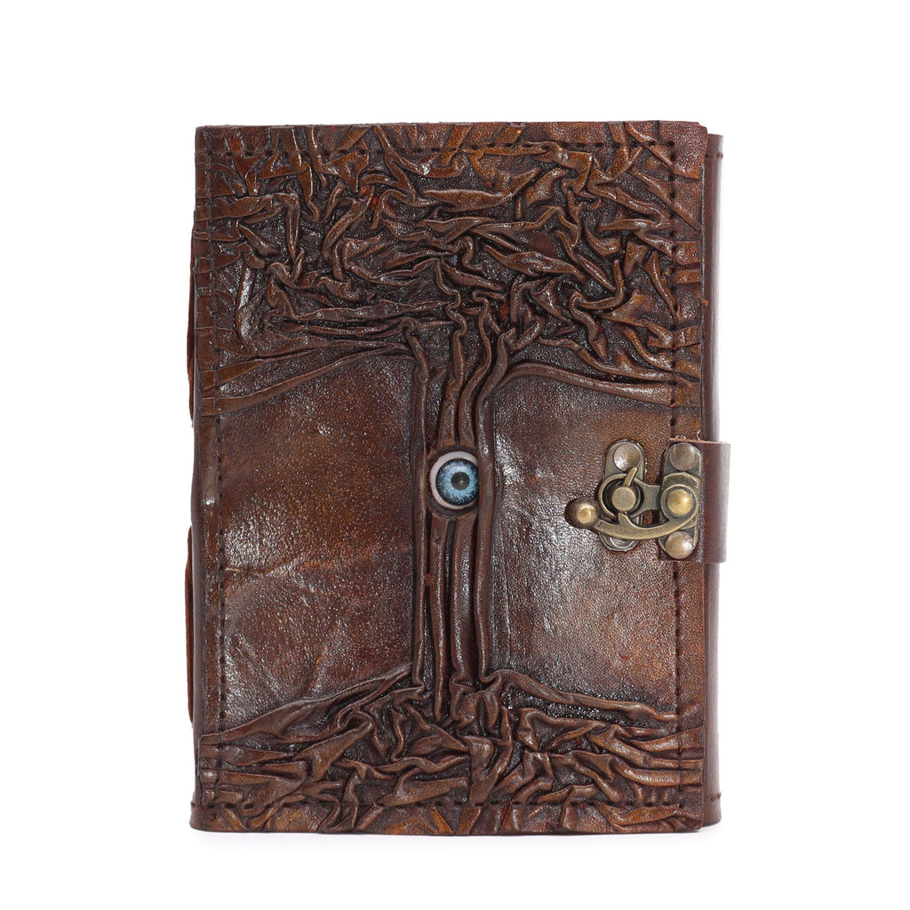 Black Tan Book - Eye Decor - 160 Deckle Edges Pages - 17x12.5cm
