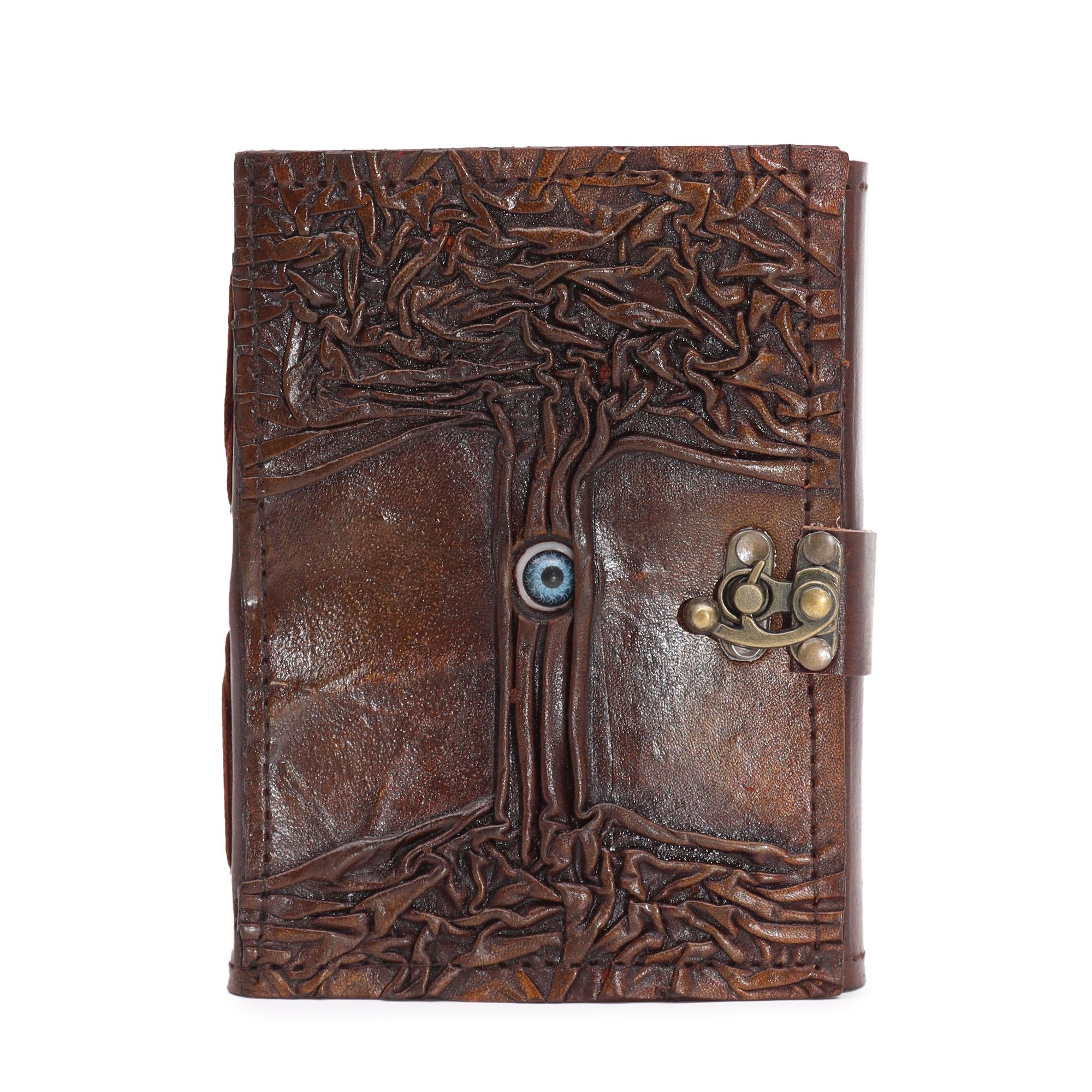 Black Tan Book - Eye Decor - 160 Deckle Edges Pages - 17x12.5cm