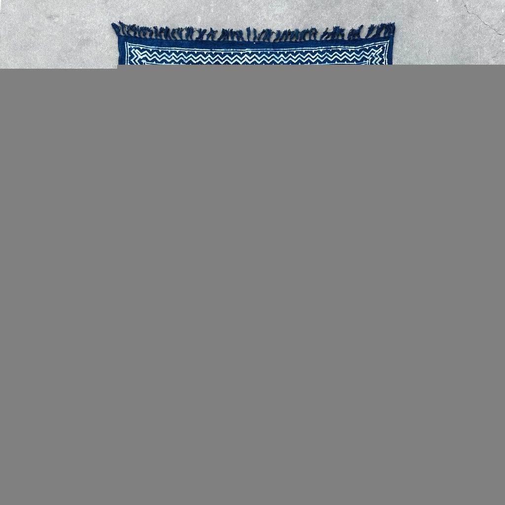 Handmade Indigo Throw - 170x120cm - Chhota Flower