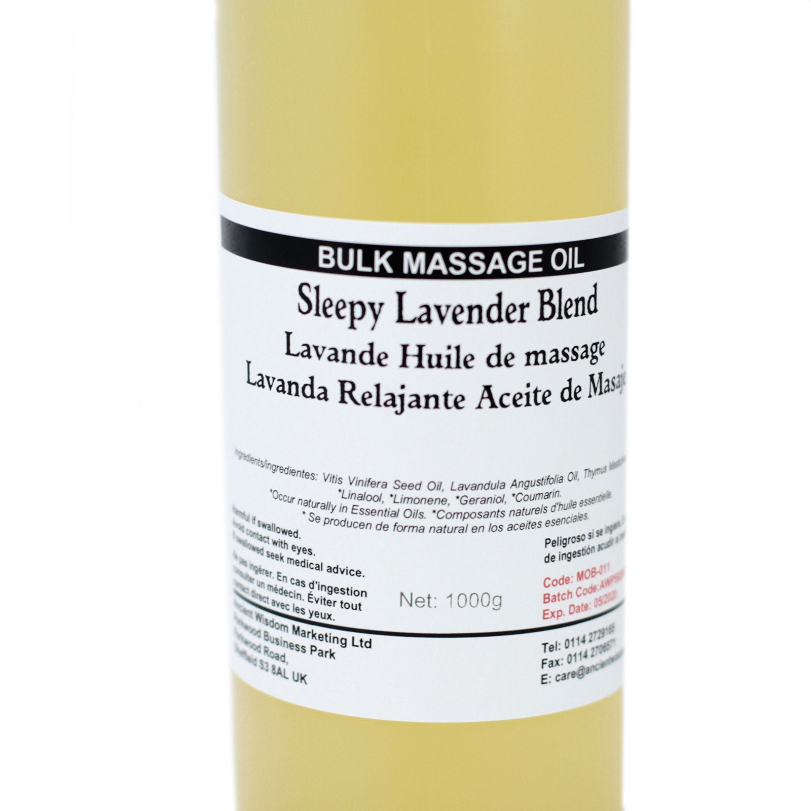 Sleepy Lavender 1Kg Massage Oil