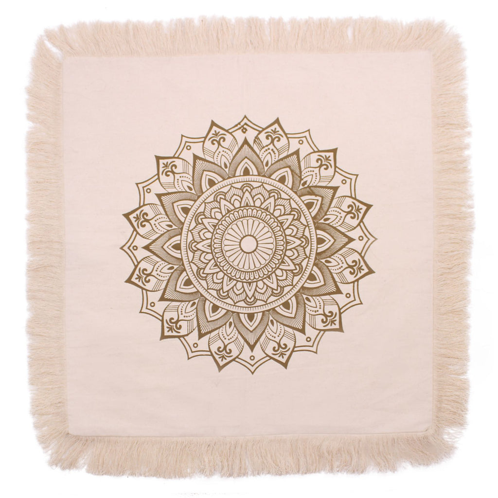 Lotus Mandala  Cushion Cover - 60x60cm - bronze