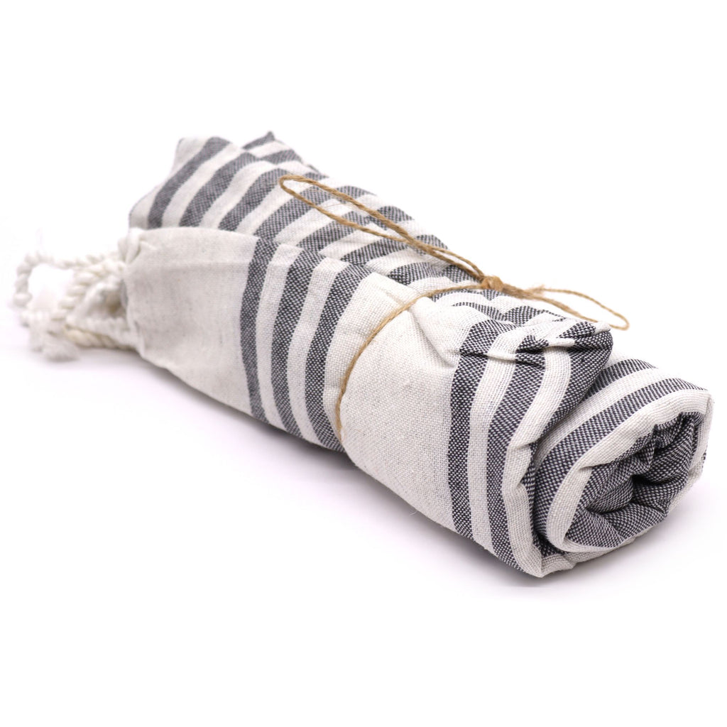 Hammam Spa Towel - Charcoal - 90x170cm