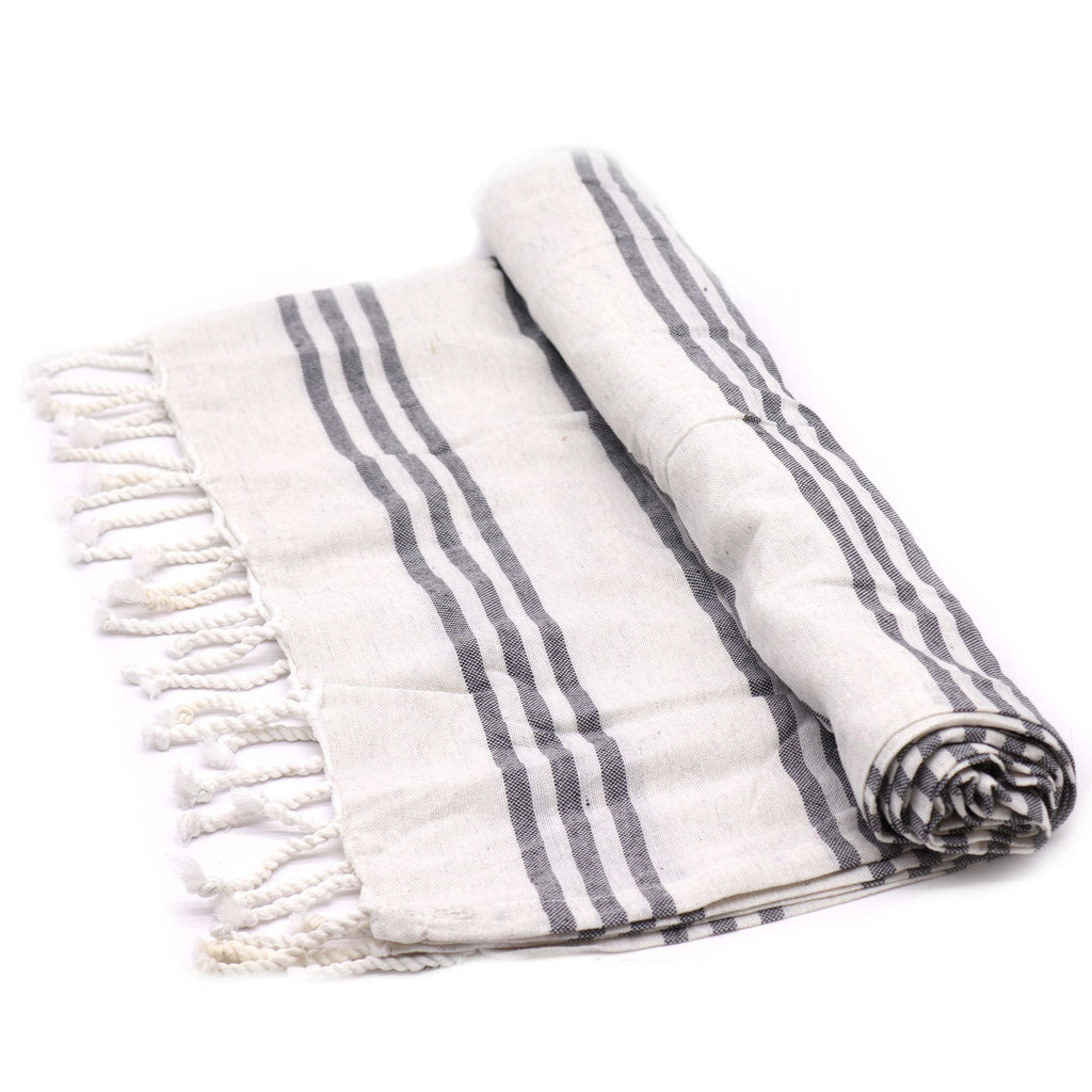 Hammam Spa Towel - Charcoal - 90x170cm