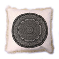 Traditional Mandala Cushion Cover - 45x45cm - black - Bobobiy