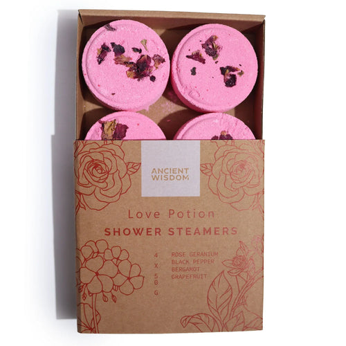 Zen Shower Steamers - Therapy Wellness Gift Set - Love Potion - Bobobiy
