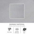Grey breathable mesh fabric swatch for outdoor rocking chair comfort