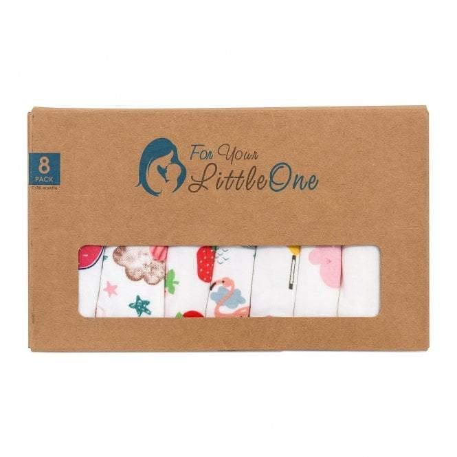 baby-bandana-dribble-bibs-cotton-pack-of-8-girls-321747 - Bobobiy