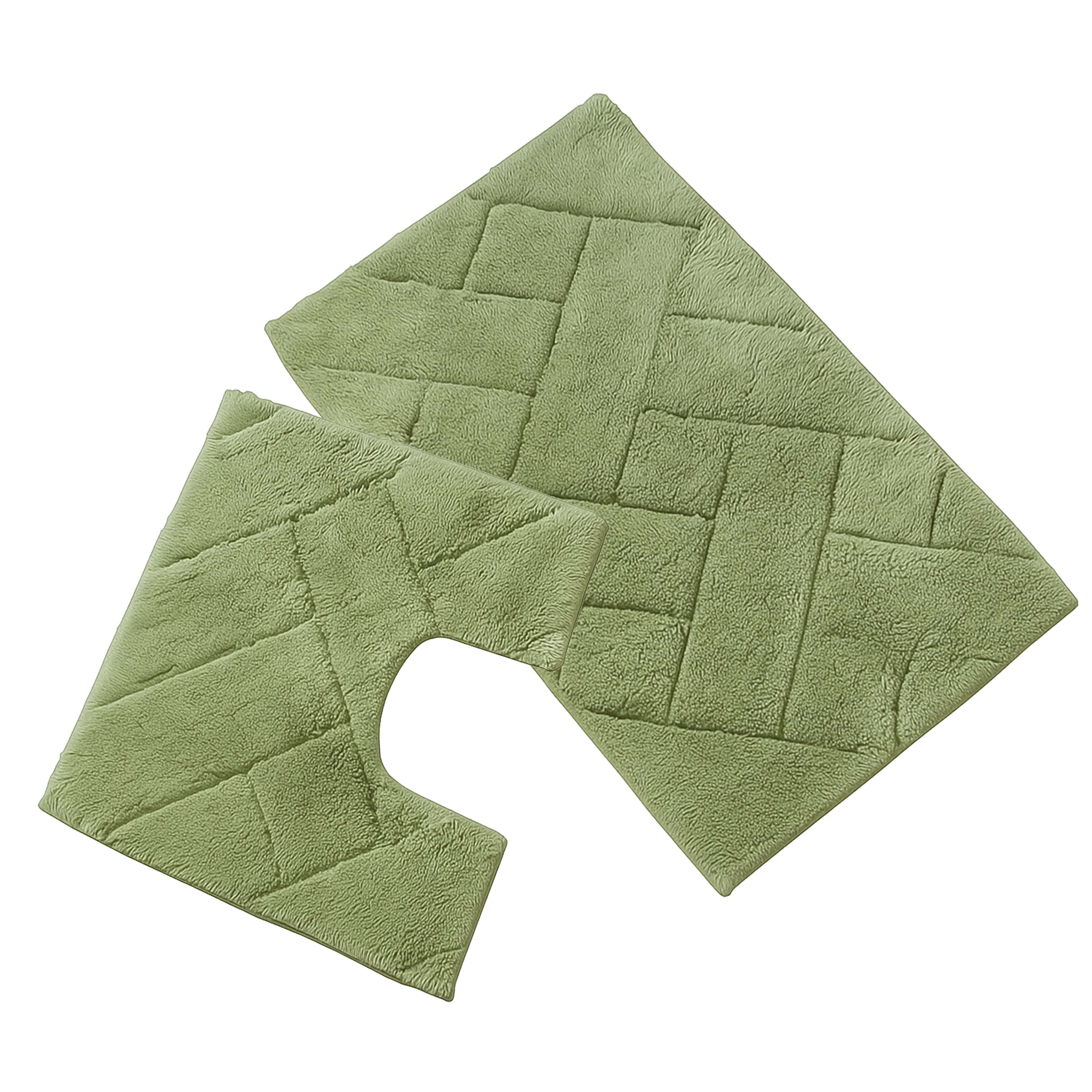 Bali Bath Mat & Pedestal Set Luxurious Super Absorbent Extra-Soft Cotton Mats for Bathroom Comfort and Style in Multiple Colours