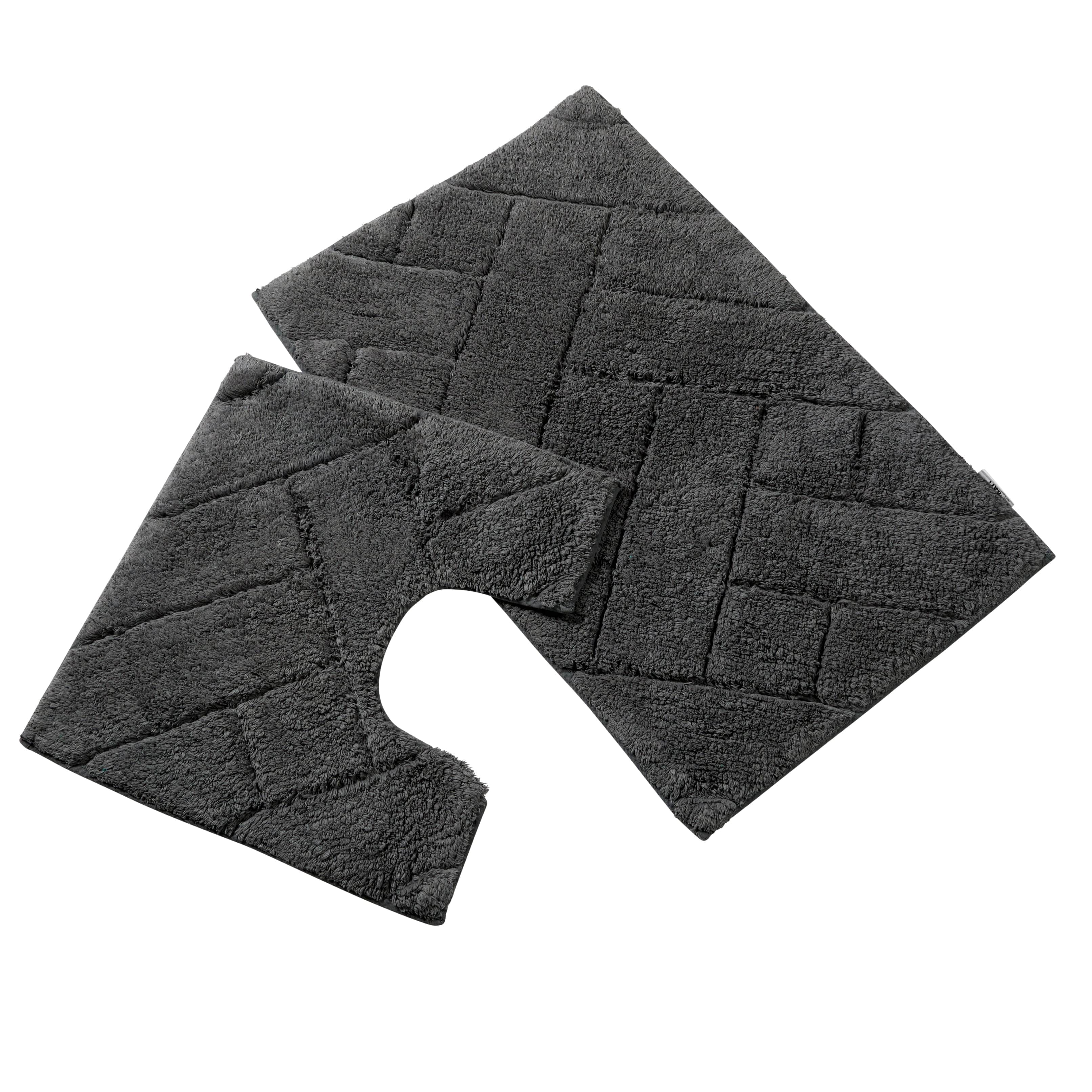 Bali Bath Mat & Pedestal Set Luxurious Super Absorbent Extra-Soft Cotton Mats for Bathroom Comfort and Style in Multiple Colours