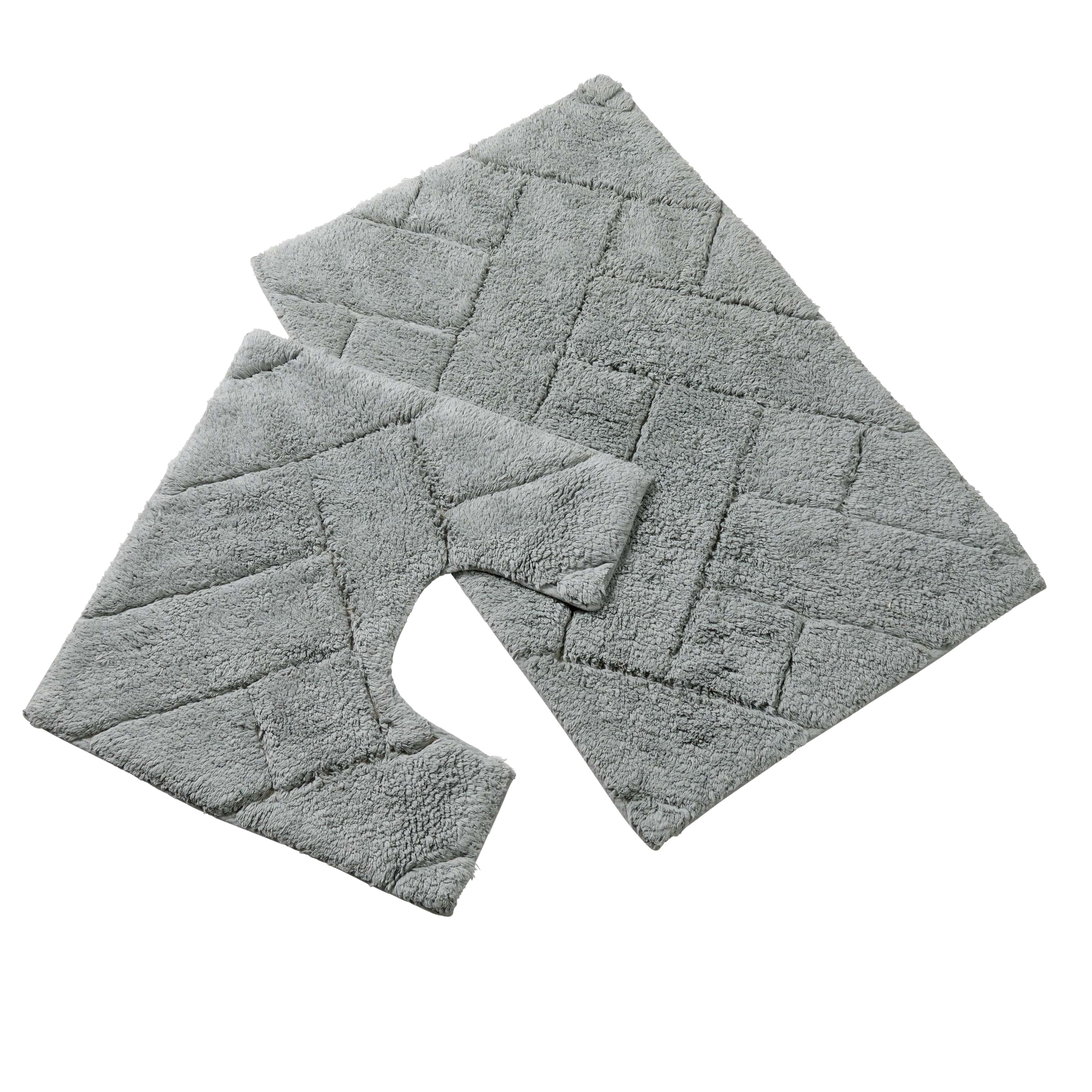 Bali Bath Mat & Pedestal Set Luxurious Super Absorbent Extra-Soft Cotton Mats for Bathroom Comfort and Style in Multiple Colours