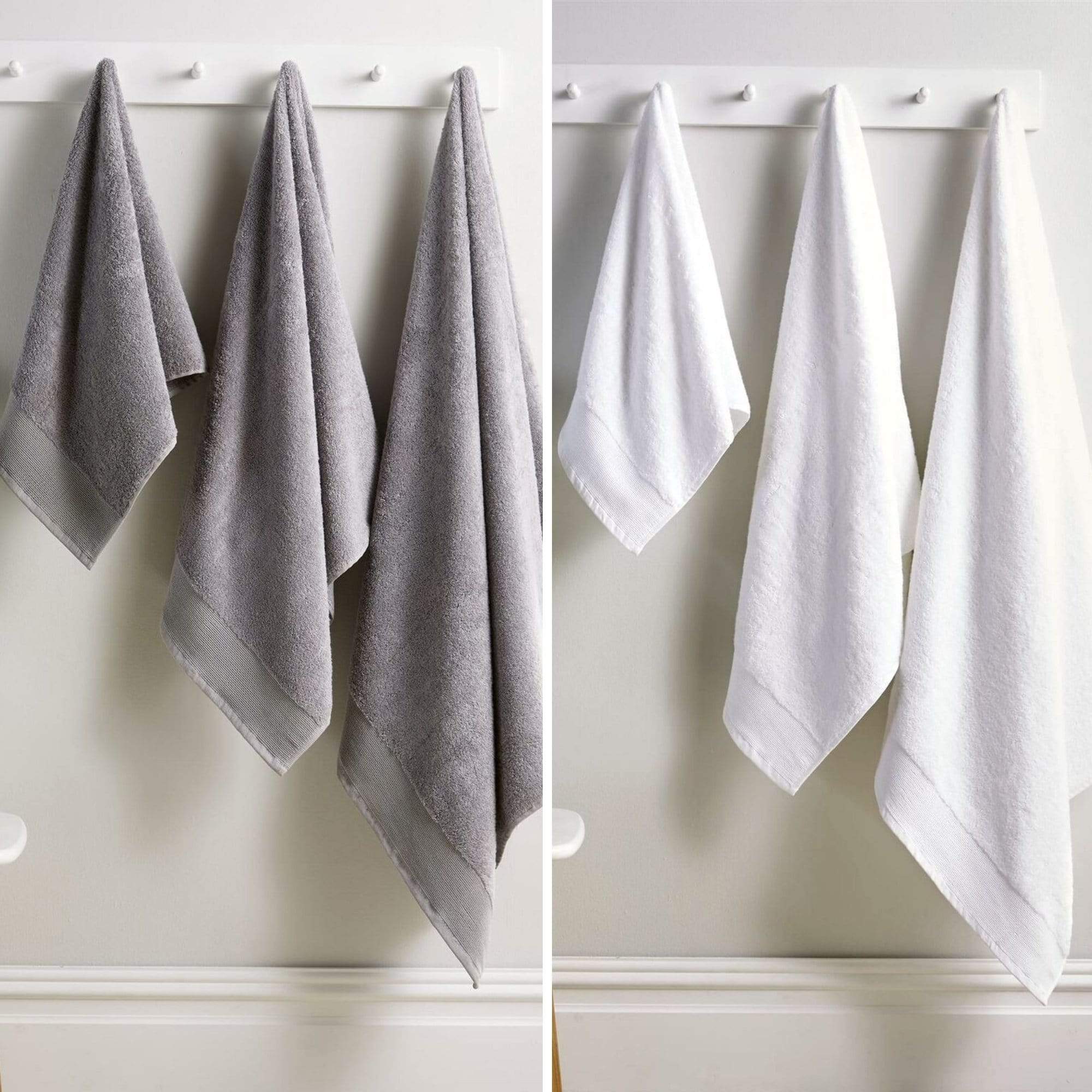 Bamboo Cotton Luxury 600GSM Eco-Friendly Bath Towels Highly Absorbent Durable and Soft Bathroom Essentials in Elegant Colours Designed in England