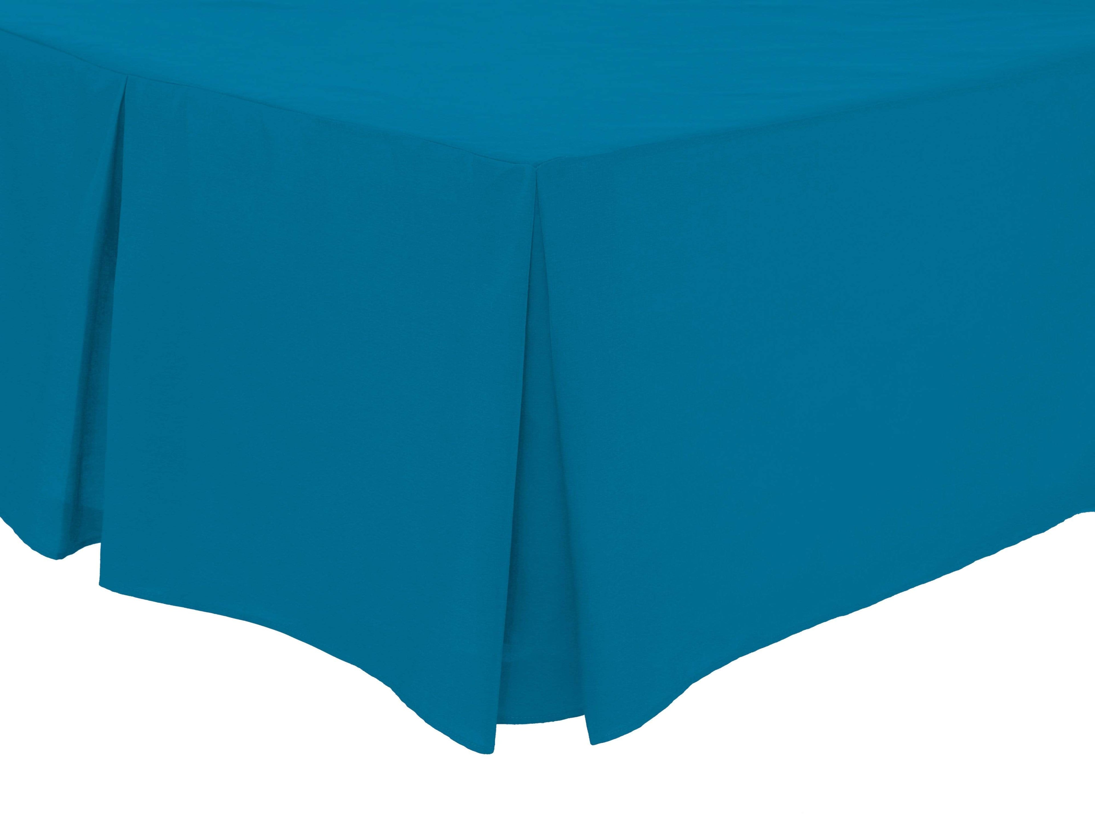 Basics Fitted Pleated Valance Super Soft Indus Valley Cotton Blend Sheet Multiple Sizes and Colours Luxurious Bedding OEKO-TEX Certified