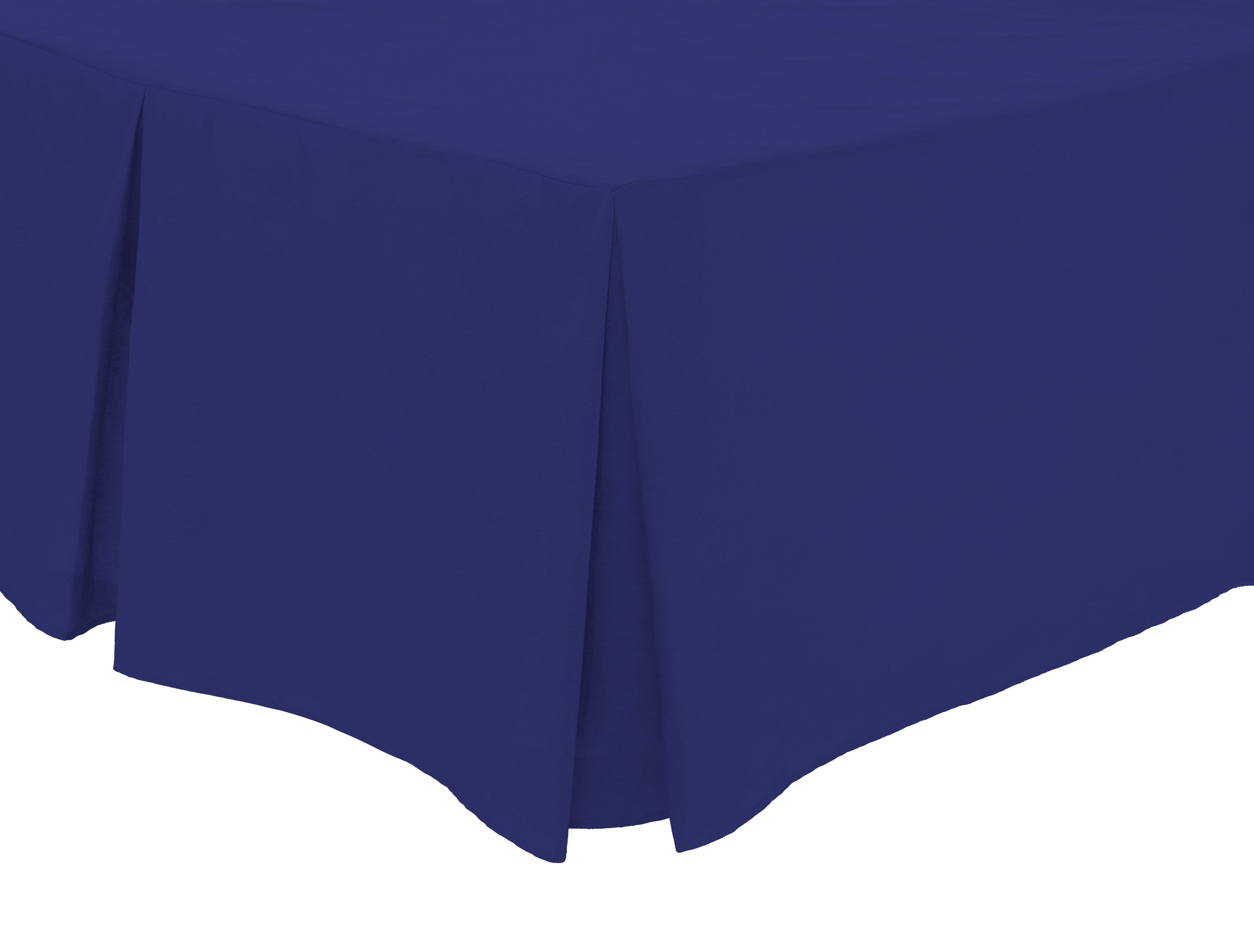 Basics Fitted Pleated Valance Super Soft Indus Valley Cotton Blend Sheet Multiple Sizes and Colours Luxurious Bedding OEKO-TEX Certified