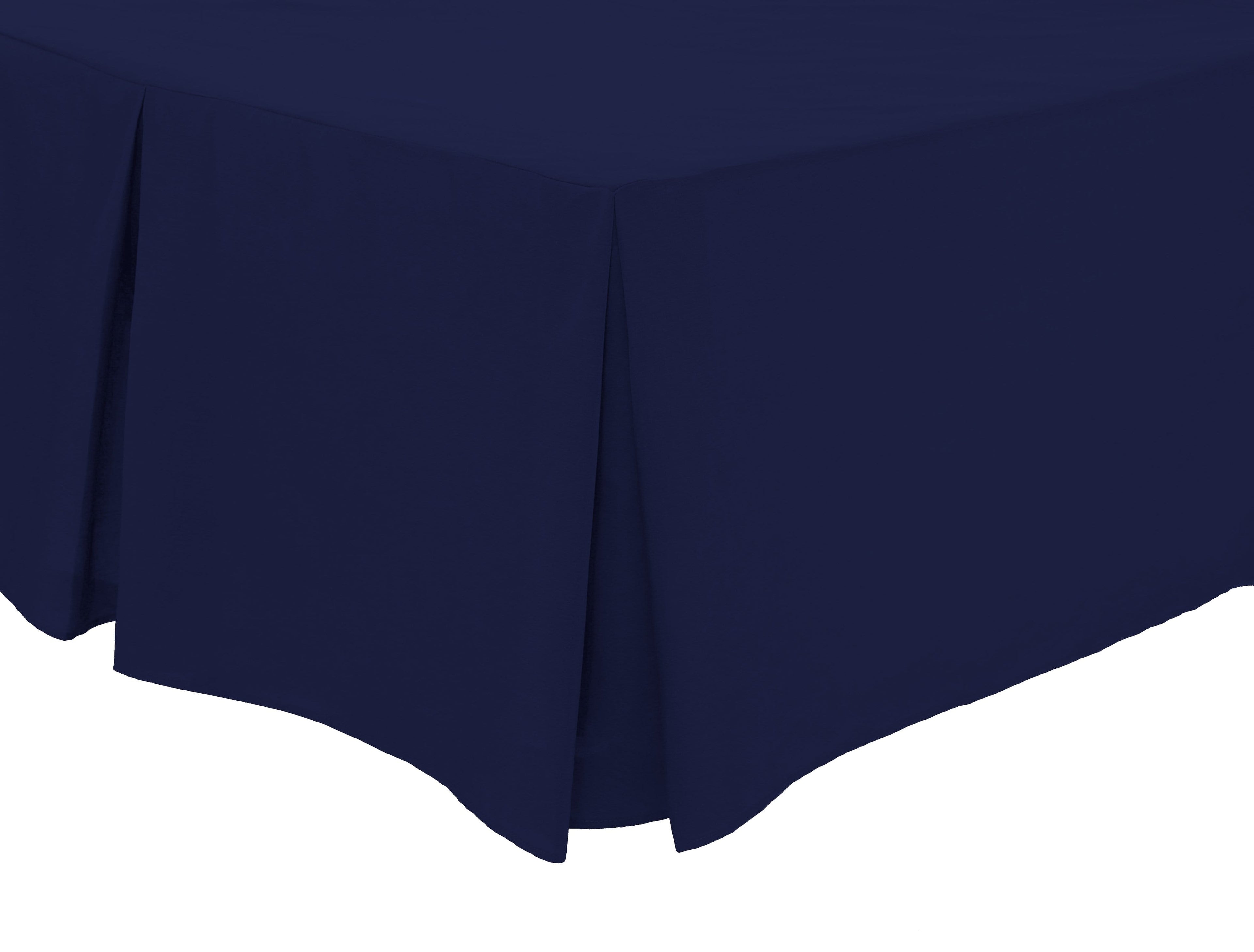 Basics Fitted Pleated Valance Super Soft Indus Valley Cotton Blend Sheet Multiple Sizes and Colours Luxurious Bedding OEKO-TEX Certified