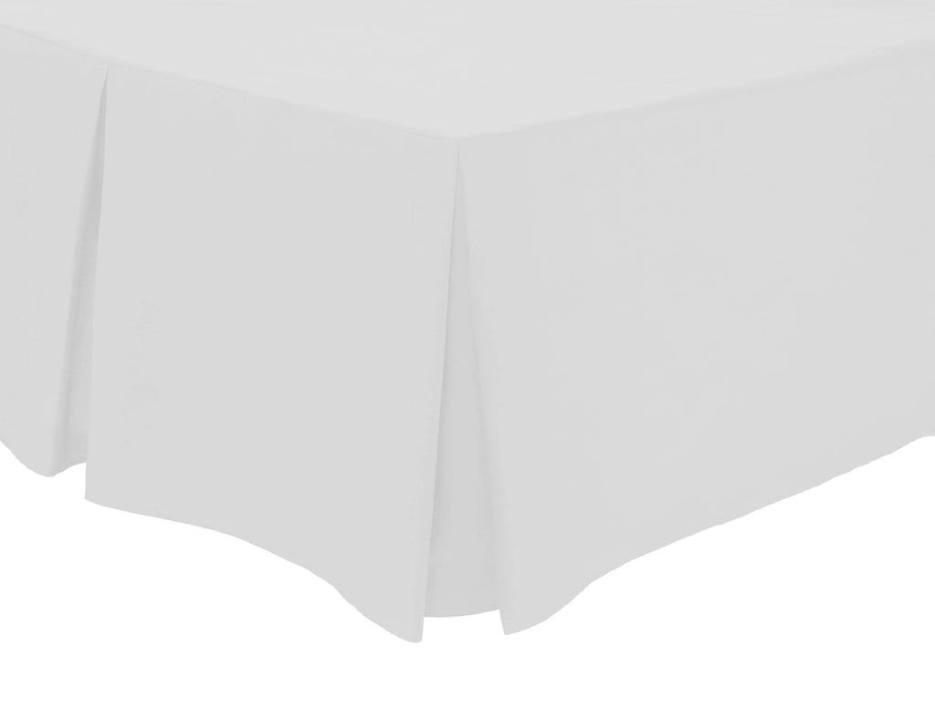 Rectangular white pillowcase with smooth fabric and concealed opening