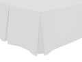 Rectangular white pillowcase with smooth fabric and concealed opening