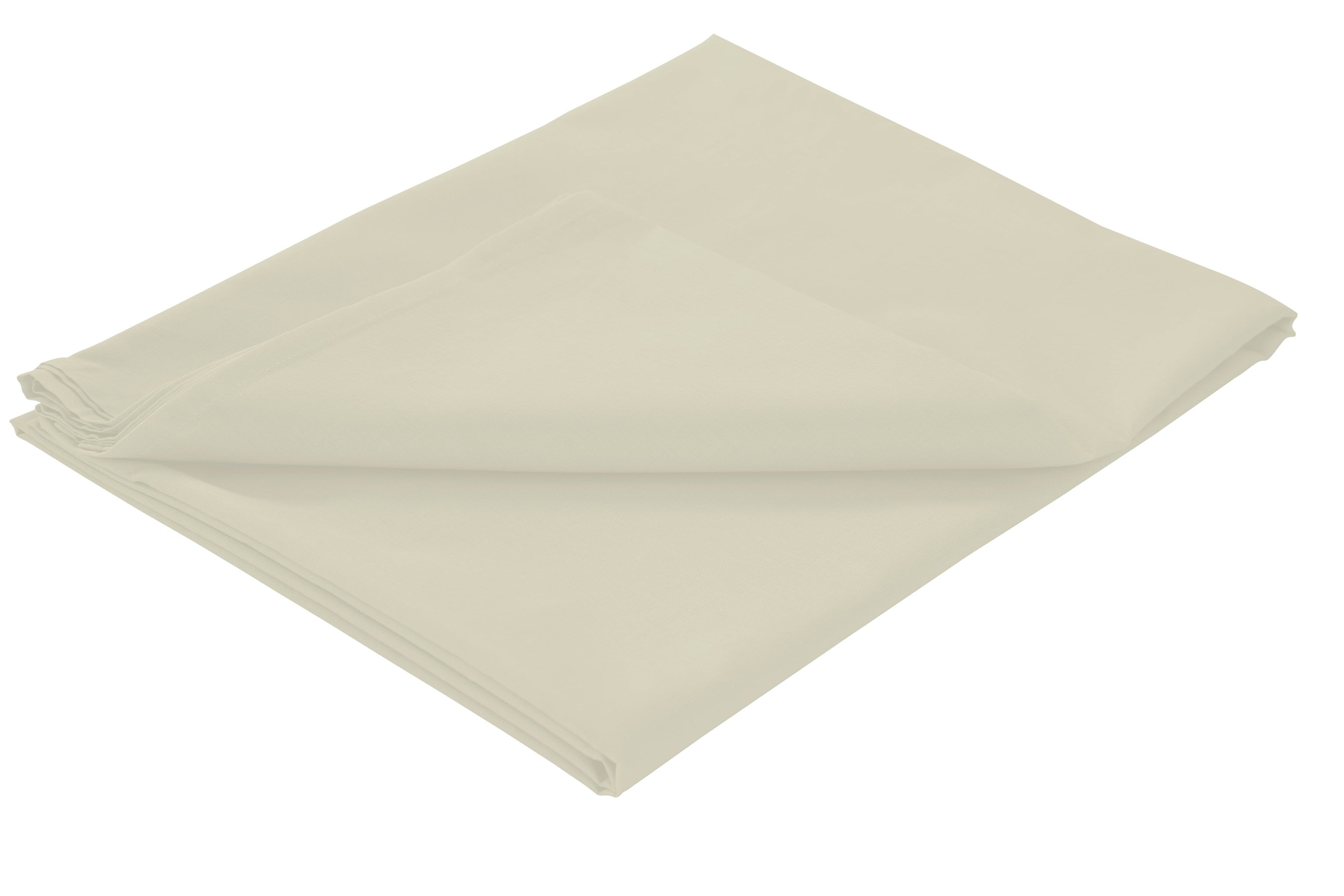 Basics Flat Sheet Luxurious Cotton Rich Super Soft Bedding in Multiple Sizes and Colours for Ultimate Comfort