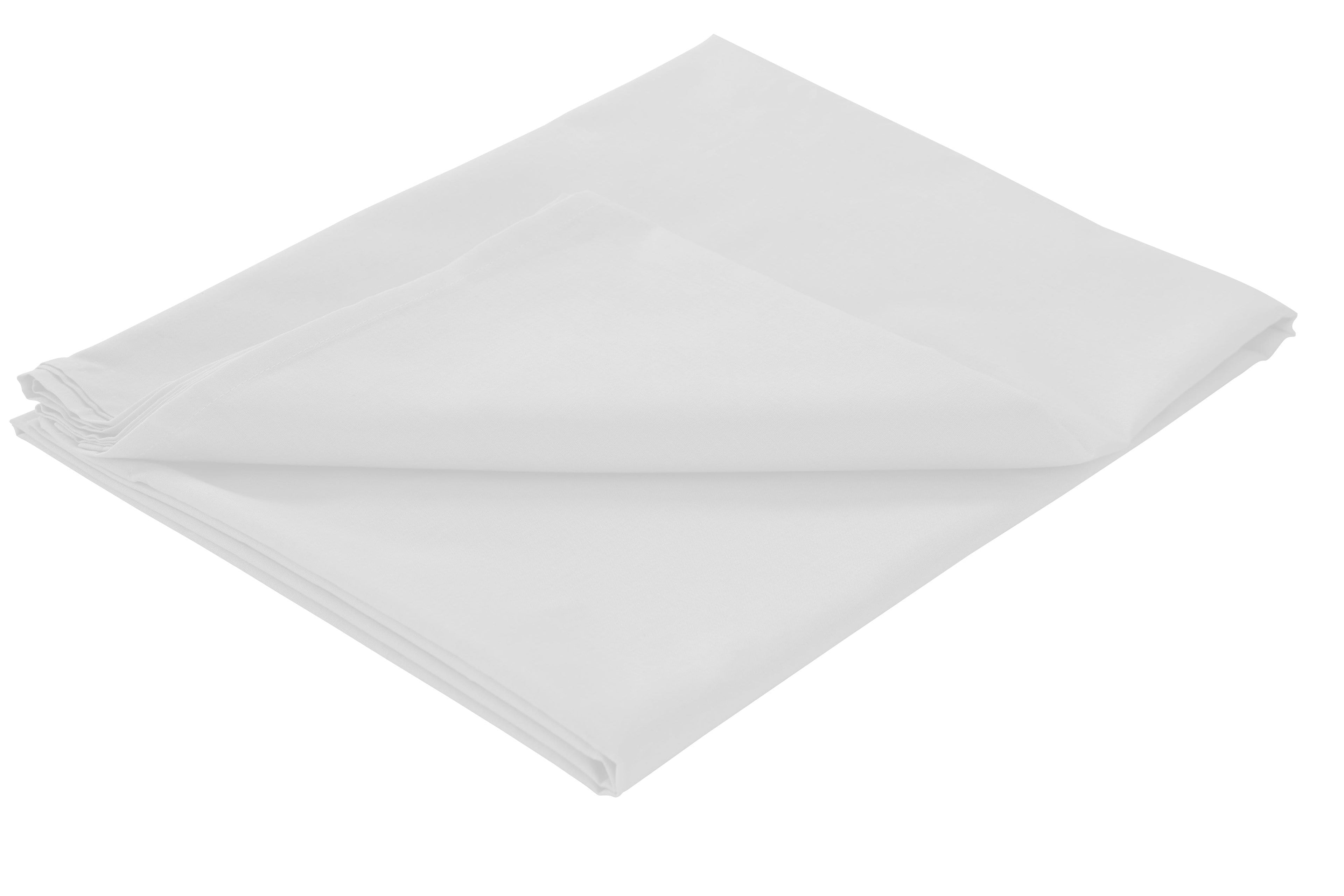 Basics Flat Sheet Luxurious Cotton Rich Super Soft Bedding in Multiple Sizes and Colours for Ultimate Comfort