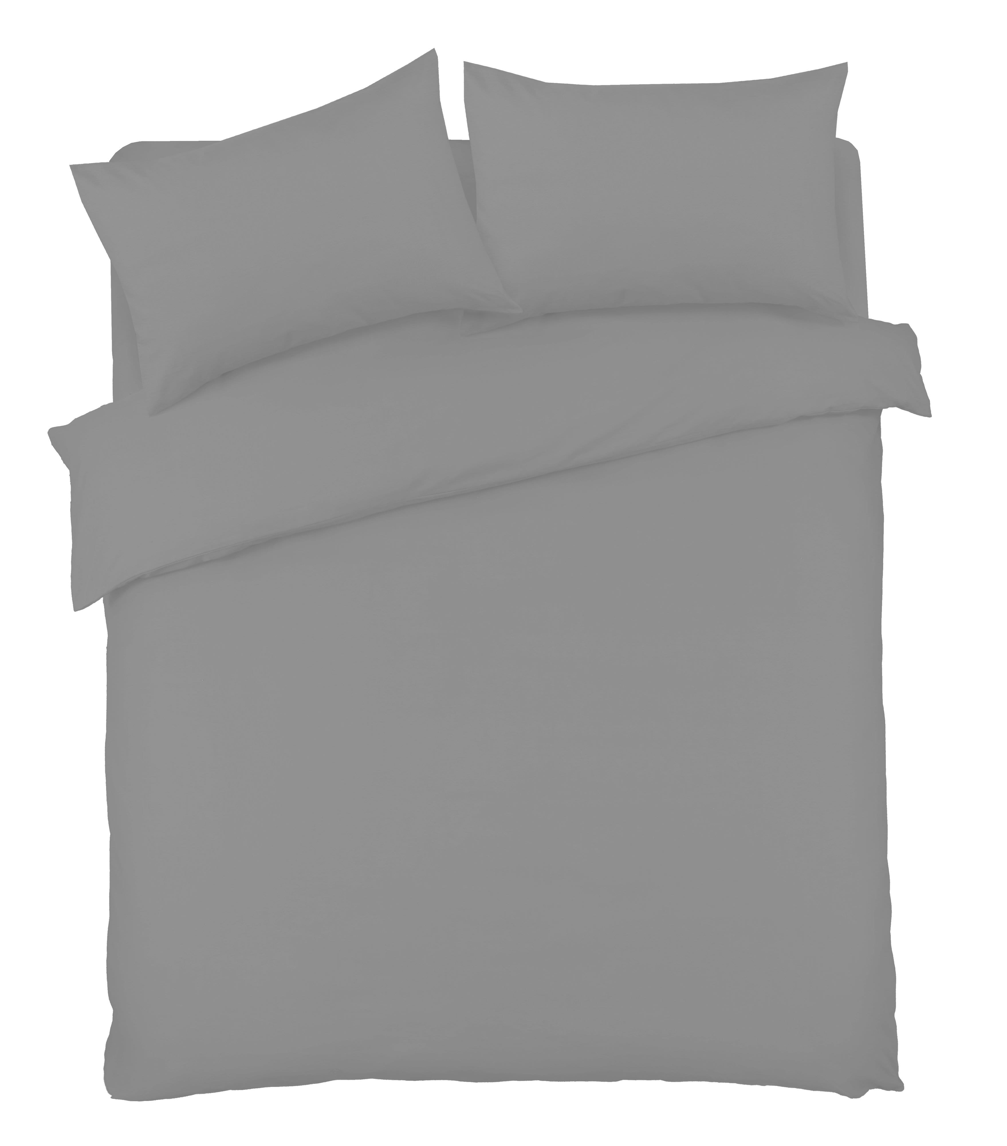 Basics Luxury Cotton-Rich Duvet Set Soft and Durable Bedding Available in Single Double King Super King Sizes Elegant Color Options