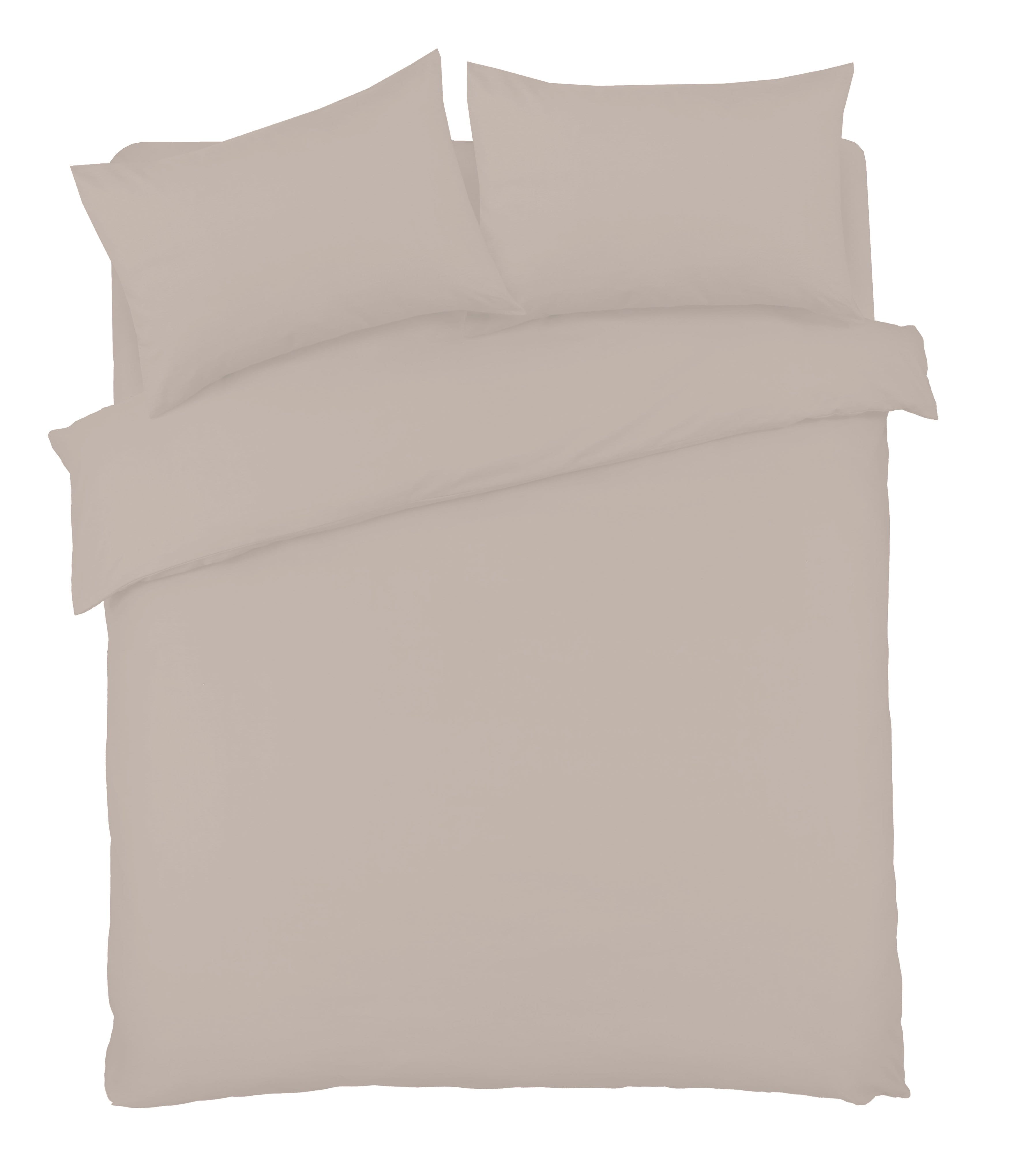 Basics Luxury Cotton-Rich Duvet Set Soft and Durable Bedding Available in Single Double King Super King Sizes Elegant Color Options
